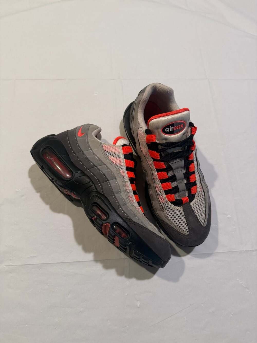 Nike Air Max 95 OG Solar Red Grey Sneakers